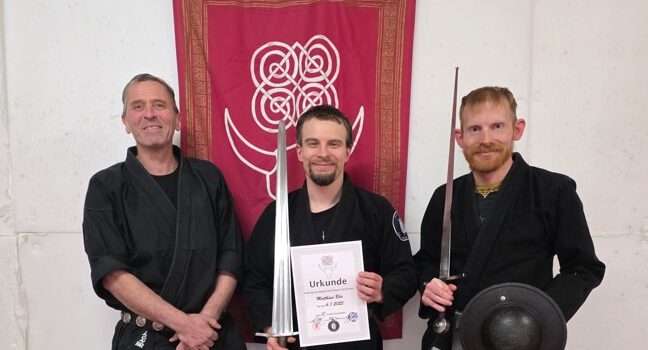 Hervoragende Prüfung zum VI.Grad im Kampf mit Schwert & Buckler