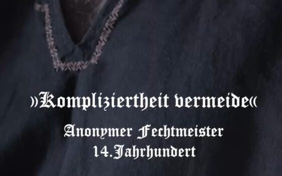 Andreas Fuchs liest die Sprüche der Fechtmeister…